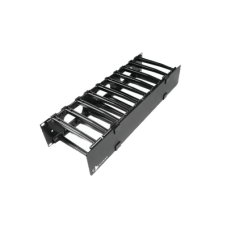 Organizador de Cable Horizontal RouteIT, Sencillo, Para Rack de 19in, 6in de profundidad, 1UR Organizador de Cable Horizontal RouteIT, Sencillo, Para Rack de 19in, 6in de profundidad, 1UR