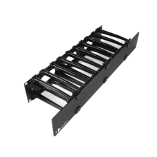 Organizador de Cable Horizontal RouteIT, Sencillo, Para Rack de 19in, 6in de profundidad, 2UR Organizador de Cable Horizontal RouteIT, Sencillo, Para Rack de 19in, 6in de profundidad, 2UR