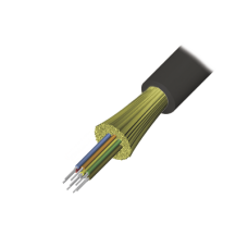 Cable de Fibra Óptica de 4 Hilos, Interior/Exterior, Loose Tube, No Conductiva (Dieléctrica), LS0H, Monomodo OS1/OS2 9/125, 1 Metro (3.28 Pies)