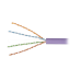 Bobina de Cable Blindado F/UTP de 4 Pares, Z-MAX, Cat6A, Soporte de Aplicaciones 10GBase-T, LS0H (Libre de Gases Toxicos), Color Violeta, 305 Metros (1000 Pies)