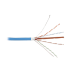 Bobina de Cable Blindado F/UTP de 4 Pares, Z-MAX, Cat6A, Soporte de Aplicaciones 10GBase-T, CMR (Riser), Color Azul, 305 Metros (1000 Pies)