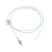 Pigtail de Fibra Óptica LC Simplex, Multimodo OM3 XGLO 50/125, OFNR, Color Aqua, 1 Metro (3.28 Pies)