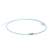 Pigtail de Fibra Óptica LC Simplex, Multimodo OM4 XGLO 50/125, OFNR, Color Aqua, 1 Metro (3.28 Pies)