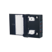 Mini Caja de Conexión de Fibra Óptica, Para Montaje en Pared, Hasta 48 Puertos LC (Acepta Dos Placas Acopladoras), Color Negro