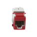 Jack Ultramax Cat6a, Utp, Tipo Keystone, Color Rojo, Punch Down