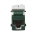 Jack Ultramax Cat6A, UTP, Tipo Keystone, Color Verde, Punch Down