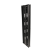 Organizador RouteIT Vertical Doble de 45UR,  Fabricado en Acero Laminado en Frío 16AWG, 6in (152mm) de Ancho