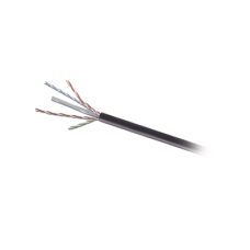 Bobina de Cable UTP de 4 Pares, Para Exterior con Gel, Cat6 (23 AWG), Industrial para Climas Extremos, Enterrado Directo, Color Negro, 305 Metros (1000 Pies)