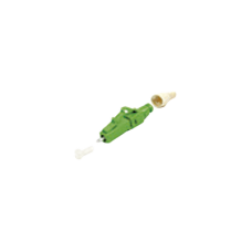 Conector de Fibra Óptica Pre-Pulido LightBow LC/APC Simplex, Monomodo OS1/OS2, Re-Terminable, Color Verde