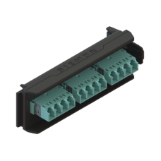 Placa Acopladora LightVerse, 6 Conectores Dúplex LC/UPC, Acepta hasta 12 Fibras Multimodo OM3 y OM4 (No Shuttered)