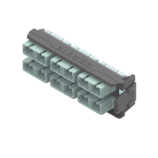 Placa Acopladora LightVerse, 6 Conectores Dúplex SC, Acepta hasta 12 Hilos de Fibra Multimodo OM3 y OM4 (No Shuttered)