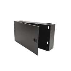 (Lvw-F4-01) Fiber, Enclosure, Lightverse, Wall Mount, Fixed Access, 4 Openings, Black