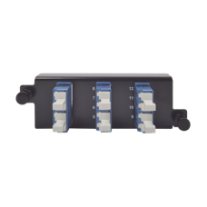 Placa Acopladora de Fibra Óptica Plug and Play, Con 6 Conectores LC Duplex (12 Fibras), Para Fibra Monomodo, Azul Placa Acopladora de Fibra Óptica Plug and Play, Con 6 Conectores LC Duplex (12 Fibras), Para Fibra Monomodo, Azul