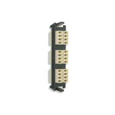 Placa acopladora de Fibra Óptica Quick-Pack, Con 6 Conectores LC Quad (24 Fibras), Para Fibra Multimodo, Beige Placa acopladora de Fibra Óptica Quick-Pack, Con 6 Conectores LC Quad (24 Fibras), Para Fibra Multimodo, Beige