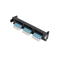 Placa acopladora de Fibra Óptica Quick-Pack, Con 6 Conectores LC Duplex (12 Fibras), Para Fibra Multimodo, Aqua Placa acopladora de Fibra Óptica Quick-Pack, Con 6 Conectores LC Duplex (12 Fibras), Para Fibra Multimodo, Aqua