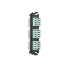Placa acopladora de Fibra Óptica Quick-Pack, Con 6 Conectores LC Quad (24 Fibras), Para Fibra Multimodo, Aqua Placa acopladora de Fibra Óptica Quick-Pack, Con 6 Conectores LC Quad (24 Fibras), Para Fibra Multimodo, Aqua