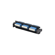 Placa Acopladora de Fibra Óptica Quick-Pack, Con 6 Conectores LC/UPC Duplex (12 Fibras), Para Fibra Monomodo, Azul Placa Acopladora de Fibra Óptica Quick-Pack, Con 6 Conectores LC/UPC Duplex (12 Fibras), Para Fibra Monomodo, Azul