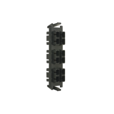 Placa acopladora de Fibra Óptica Quick-Pack, Con 6 Conectores SC Duplex (12 Fibras), Negro Placa acopladora de Fibra Óptica Quick-Pack, Con 6 Conectores SC Duplex (12 Fibras), Negro