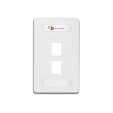 Placa de Pared Modular 10G MAX de 2 Salidas, Color Blanco Placa de Pared Modular 10G MAX de 2 Salidas, Color Blanco