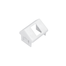 Adaptador para Placa de Pared CT, de una Salida, Angulado, Color Blanco