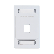 Placa de Pared Keystone de 1 Salida, Color Blanco, para Jacks Keystone Z-MAX y MAX Placa de Pared Keystone de 1 Salida, Color Blanco, para Jacks Keystone Z-MAX y MAX