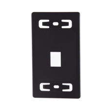 Placa de Pared Modular MAX, de 1 Salida, Color Negro Placa de Pared Modular MAX, de 1 Salida, Color Negro