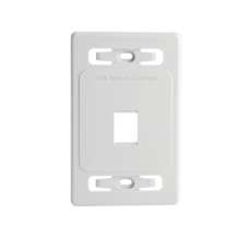 Placa de Pared Modular MAX, de 1 Salida, Color Blanco Placa de Pared Modular MAX, de 1 Salida, Color Blanco