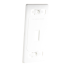 Placa de Pared Modular MAX, de 1 Salida, Color Blanco, Version Bulk (Sin Empaque Individual)