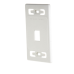 Placa de Pared Modular MAX, de 1 Salida, Color Blanco, Version Bulk (Sin Empaque Individual)