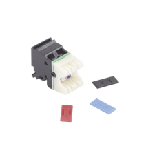 Jack MAX UTP Categoría 6, Estilo 110, Montaje Plano, Color Negro