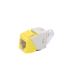 Jack UltraMAX Cat5e, UTP, Tipo Keystone, Color Amarillo, Punch Down