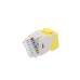 Jack UltraMAX Cat5e, UTP, Tipo Keystone, Color Amarillo, Punch Down