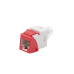 Jack Ultramax Cat6, UTP, Tipo Keystone, Color Rojo, Punch Down