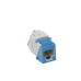 Jack UltraMAX Cat6, UTP, Tipo Keystone, Color Azul, Punch Down
