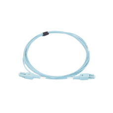 Jumper de Fibra Óptica BladePatch LC-LC Duplex, Multimodo 50/125 OM4, OFNR, Color Aqua, 3 Metros