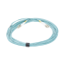 Jumper de Fibra Óptica Multimodo 50/125 XGLO OM3, LC-LC Duplex, OFNR, Color Aqua, 7 Metros (22.97 Pies)