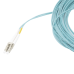 Jumper de Fibra Óptica Multimodo 50/125 XGLO OM3, LC-LC Duplex, OFNR, Color Aqua, 15 Metros (49.21 Pies)