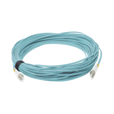 Jumper de Fibra Óptica Multimodo 50/125 XGLO OM3, LC-LC Duplex, OFNR, Color Aqua, 30 Metros (98.43 Pies) Jumper de Fibra Óptica Multimodo 50/125 XGLO OM3, LC-LC Duplex, OFNR, Color Aqua, 30 Metros (98.43 Pies)