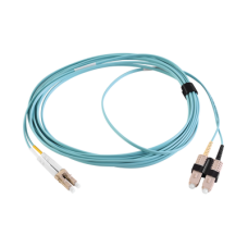 Jumper de Fibra Óptica Multimodo 50/125 XGLO OM3, LC-SC Duplex, OFNR, Color Aqua, 3 Metros (9.84 Pies) Jumper de Fibra Óptica Multimodo 50/125 XGLO OM3, LC-SC Duplex, OFNR, Color Aqua, 3 Metros (9.84 Pies)