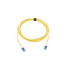 Jumper de Fibra Óptica Monomodo (OS2), XGLO, Riser, LC/UPC-LC/UPC Duplex, OFNR, Color Amarillo, 3 Metros (9.84 Pies)