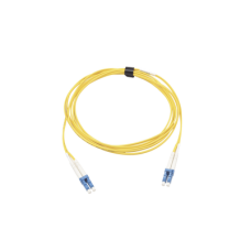 Jumper de Fibra Óptica Monomodo (OS2), XGLO, Riser, LC/UPC-LC/UPC Duplex, OFNR, Color Amarillo, 7 Metros
