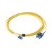 Jumper de Fibra Óptica Monomodo (OS2), XGLO, LC/UPC-SC/UPC Duplex, OFNR, Color Amarillo, 5 Metros (16.40 Pies)