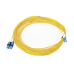 Jumper de Fibra Óptica Monomodo (OS2), XGLO, LC/UPC-SC/UPC Duplex, OFNR, Color Amarillo, 10 Metros (32.81 Pies)