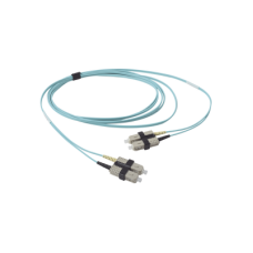 Jumper de Fibra Óptica Multimodo 50/125 OM3 XGLO, SC-SC Duplex, OFNR, Color Aqua, 3 Metros (9.84 Pies) Jumper de Fibra Óptica Multimodo 50/125 OM3 XGLO, SC-SC Duplex, OFNR, Color Aqua, 3 Metros (9.84 Pies)