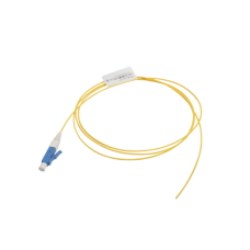 Pigtail de Fibra Óptica LC/UPC Simplex, Monomodo OS1/OS2 XGLO, OFNR, Color Amarillo, 1 Metro (3.28 Pies)