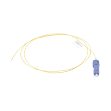 Pigtail de Fibra Óptica SC/UPC Simplex, Monomodo OS1/OS2 XGLO, OFNR, Color Amarillo, 1 Metro (3.28 Pies)
