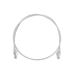 Patch Cord MC6 Modular Cat6 UTP, CM/LS0H, 0.91 Metros (3 Pies), Color Blanco, Diámetro Reducido (28AWG)