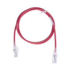 Patch Cord MC6 Modular Cat6 UTP, CM/LS0H, 3ft, Color Rojo, Diámetro Reducido (28AWG), Versión Bulk (Sin empaque individual) Patch Cord MC6 Modular Cat6 UTP, CM/LS0H, 3ft, Color Rojo, Diámetro Reducido (28AWG), Versión Bulk (Sin empaque individual)