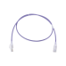Patch Cord MC6 Modular Cat6 UTP, CM/LS0H, 0.91 Metros (3 Pies), Color Violeta, Diámetro Reducido (28AWG), Versión Bulk (Sin Empaque Individual)