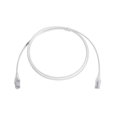 Patch Cord MC6 Modular Cat6 UTP, CM/LS0H, 1.52 Metros (5 Pies), Color Blanco, Diámetro Reducido (28AWG), Versión Bulk (Sin Empaque Individual) Patch Cord MC6 Modular Cat6 UTP, CM/LS0H, 1.52 Metros (5 Pies), Color Blanco, Diámetro Reducido (28AWG), Versión Bulk (Sin Empaque Individual)